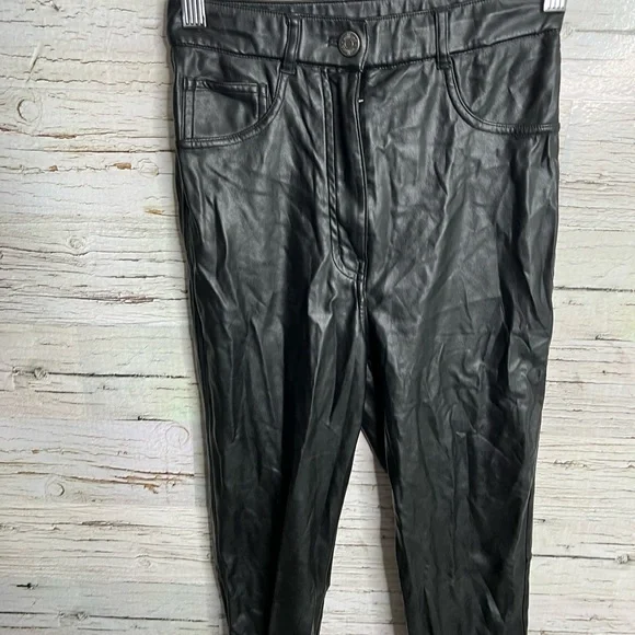 Aritzia wilfred free faux black leather pants size 00 - Picture 3 of 8